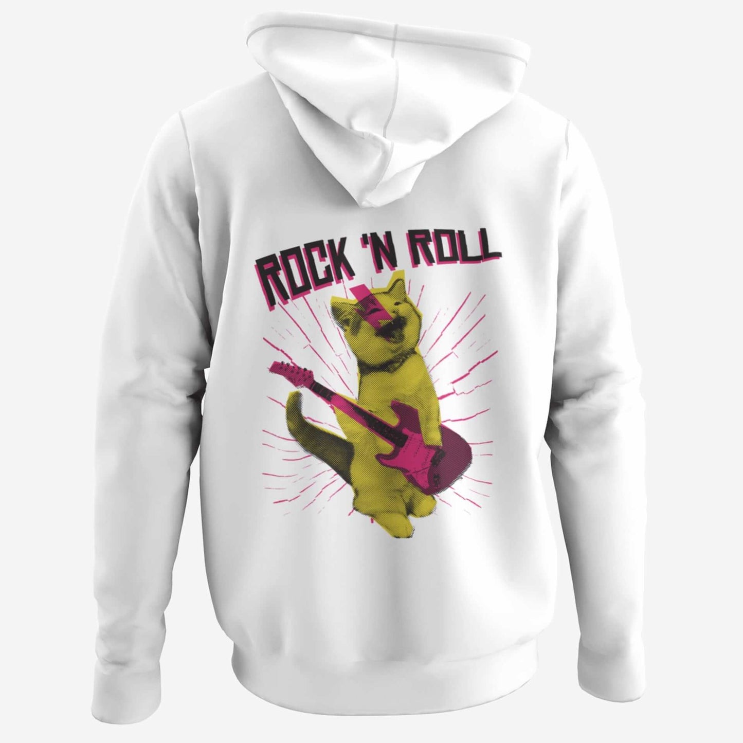 Rockn Roll - BACKPRINT Hoodie Unisex Organic (Premium)