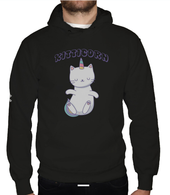 Kitticorn - Hoodie Organic Unisex (Premium) - HeyKitty