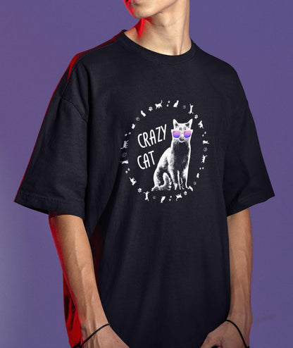 Crazy Cat -  OVERSIZE Organic Unisex (Premium)