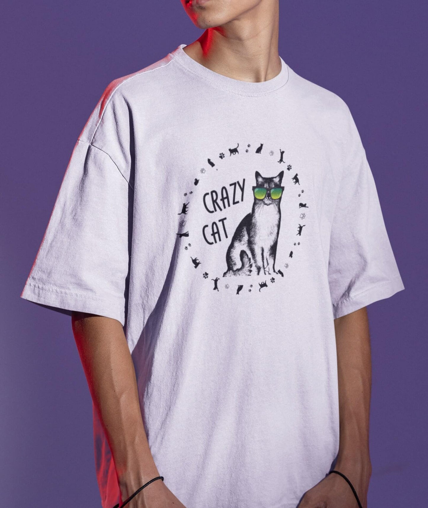 Crazy Cat -  OVERSIZE Organic Unisex (Premium)