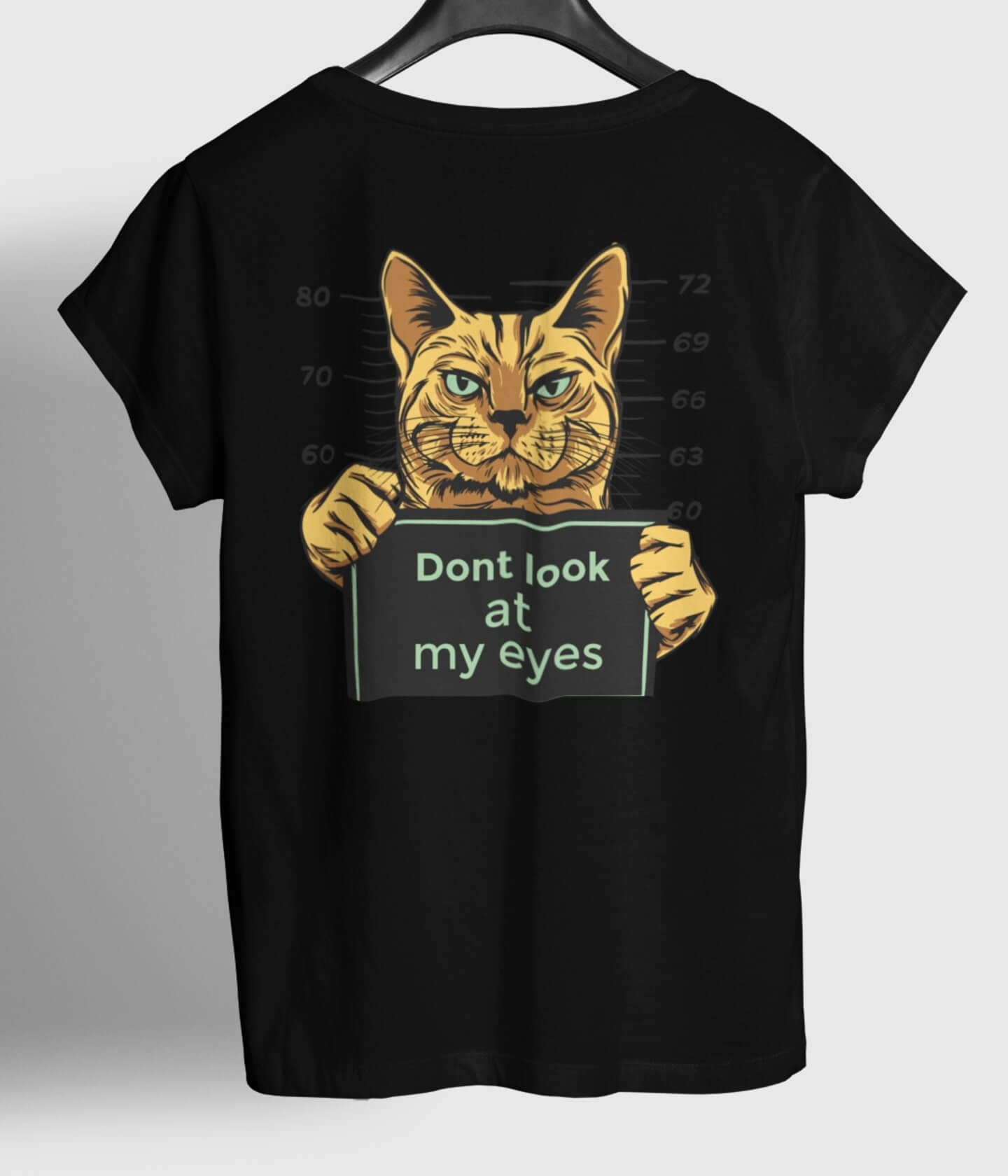 Dont look at my eyes - BACKPRINT Organic Unisex (Premium)