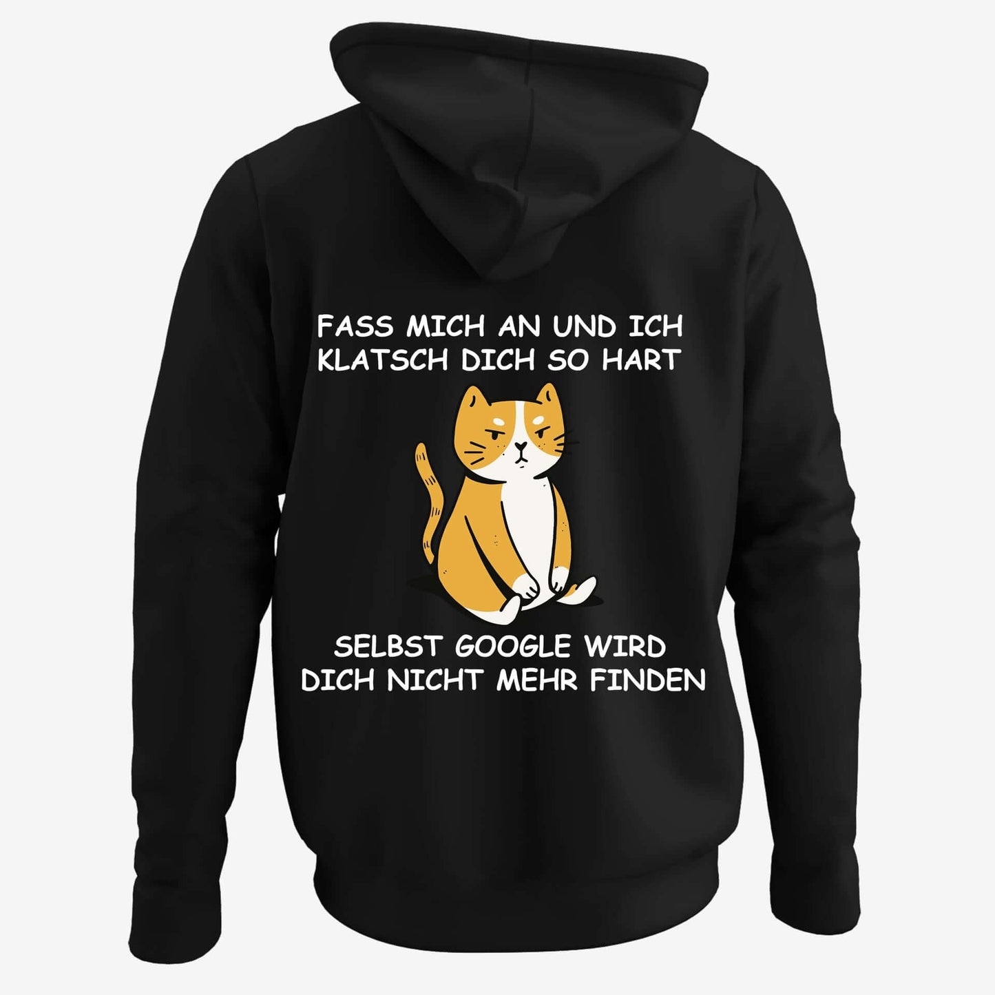 Google Katze - BACKPRINT Hoodie Unisex Organic (Premium)