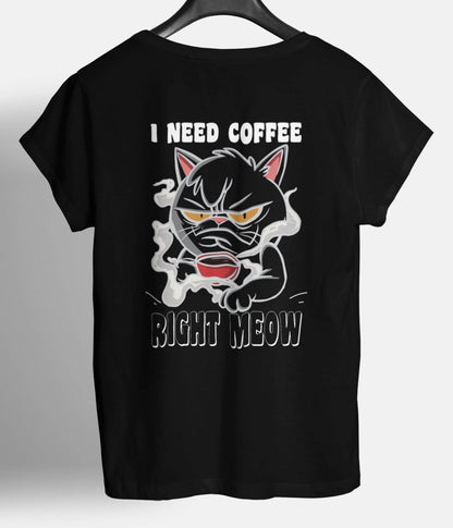 I Need Coffee - BACKPRINT Organic Unisex (Premium)