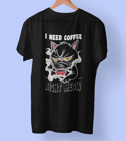 I Need Coffee - BACKPRINT OVERSIZE Organic Unisex (Premium)