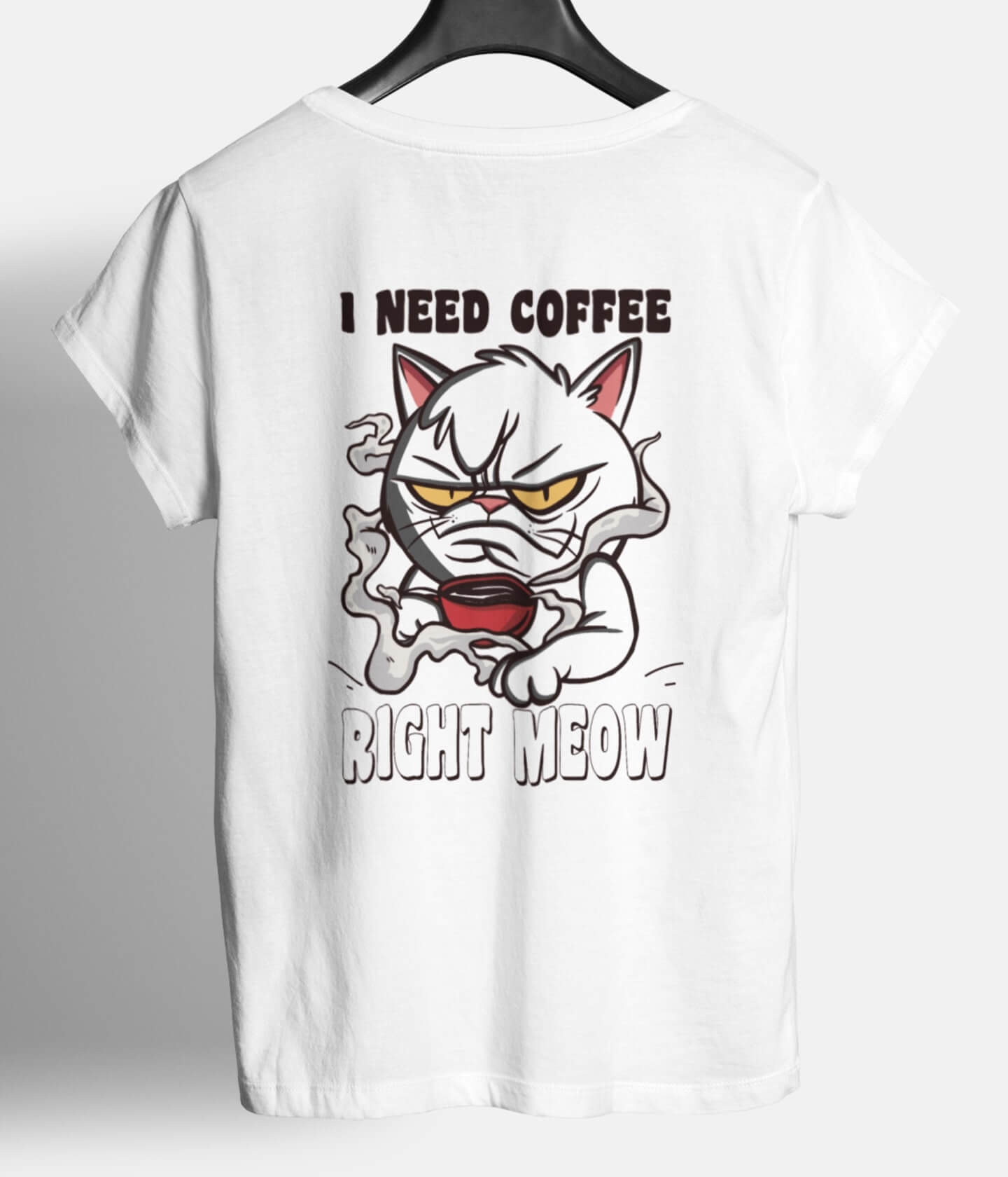 I Need Coffee - BACKPRINT Organic Unisex (Premium)