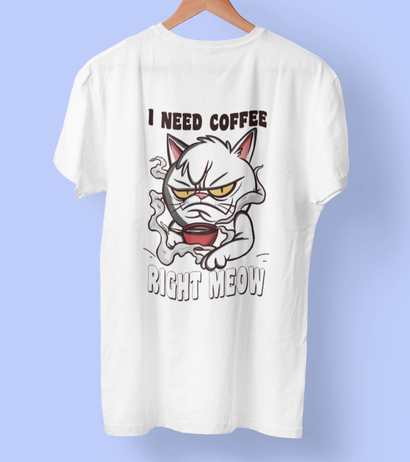 I Need Coffee - BACKPRINT OVERSIZE Organic Unisex (Premium)