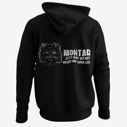 Montag von vorne - BACKPRINT Hoodie Unisex Organic (Premium)