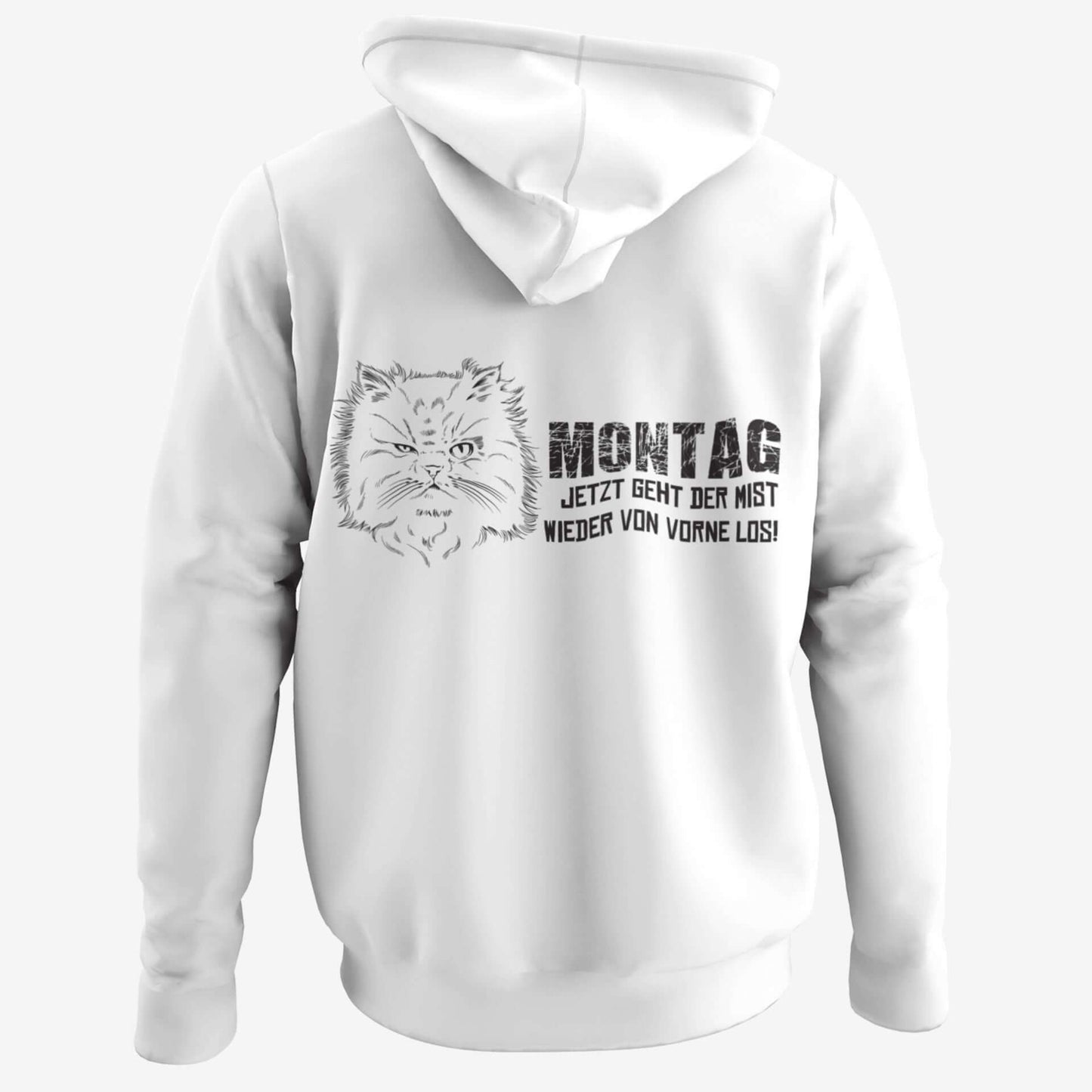 Montag von vorne - BACKPRINT Hoodie Unisex Organic (Premium)