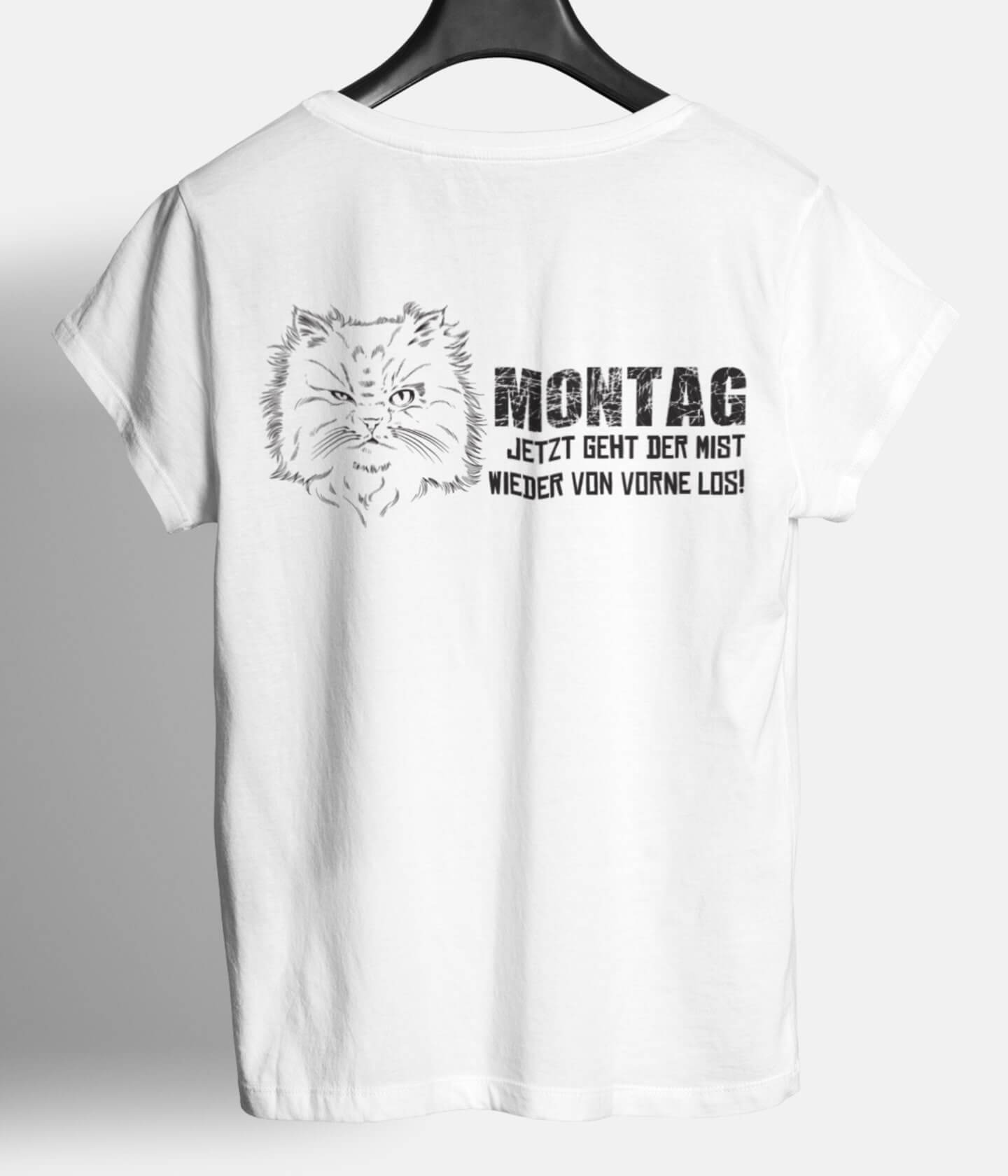 Montag von vorne - BACKPRINT Organic Unisex (Premium)