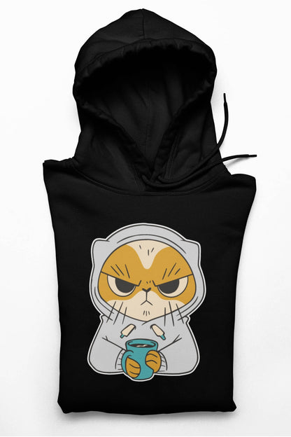 Coffee Cat - Hoodie Unisex Organic (Premium)