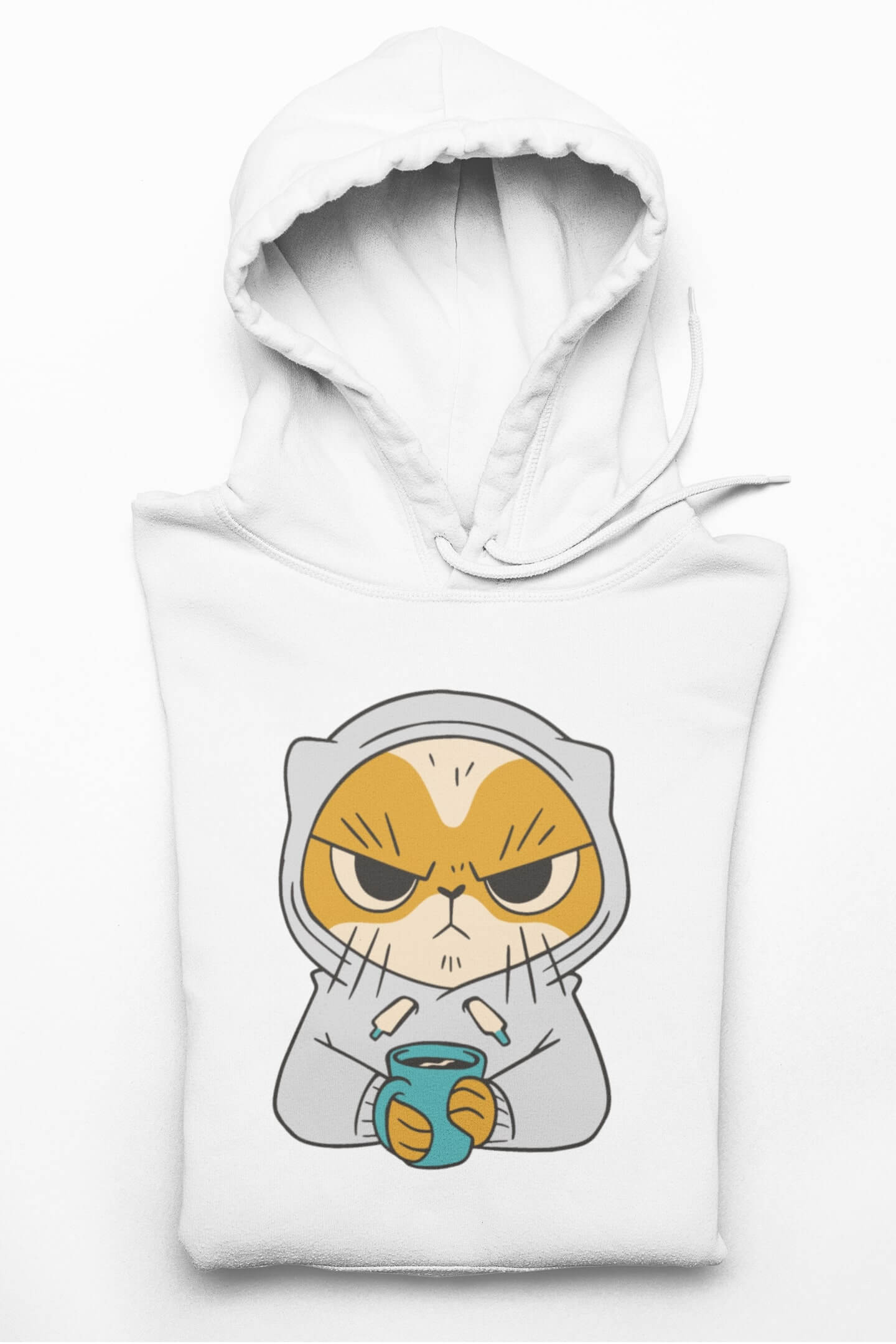 Coffee Cat - Hoodie Unisex Organic (Premium)