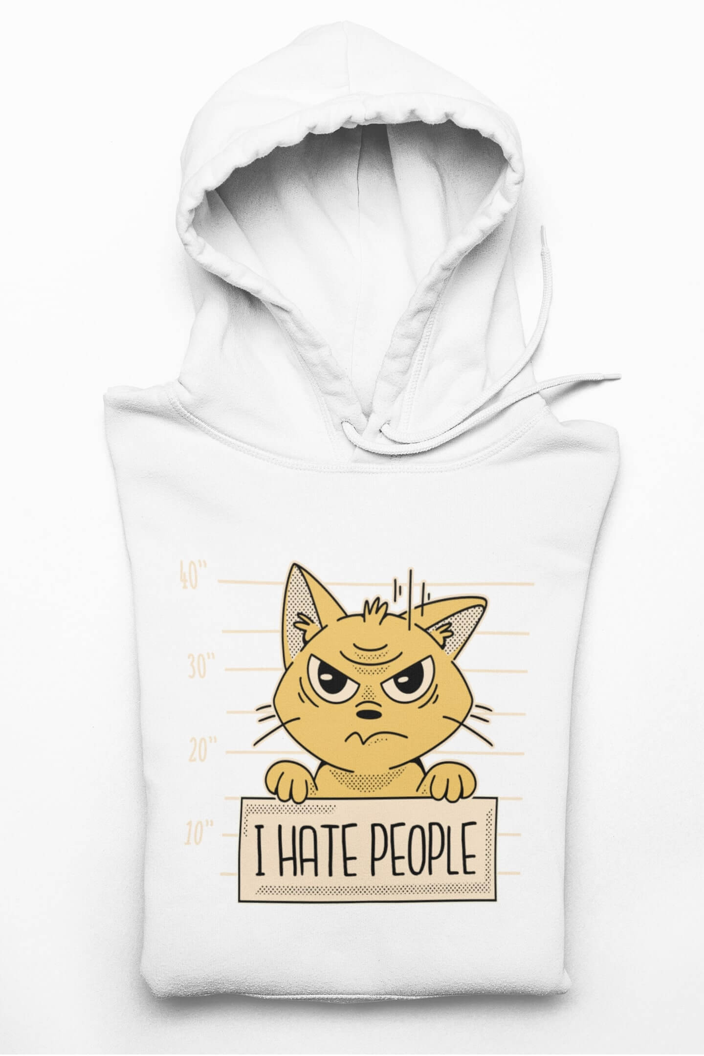 I HATE PEOPLE - Hoodie Unisex Organic (Premium)