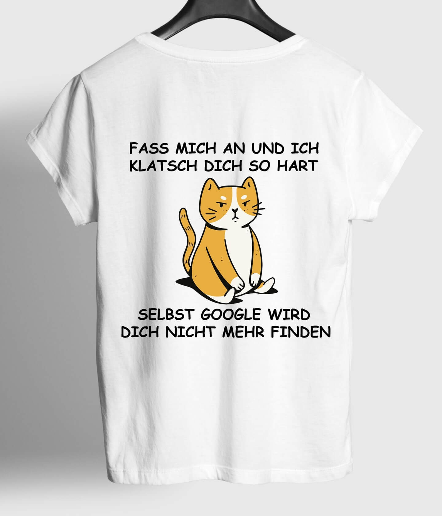 Google Katze - BACKPRINT Organic Unisex (Premium)